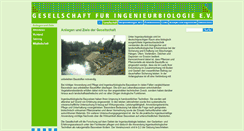 Desktop Screenshot of ingenieurbiologie.com