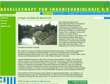 Tablet Screenshot of ingenieurbiologie.com